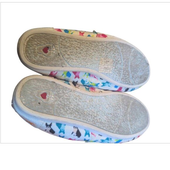 Bobs by Skechers Memory Foam Slip-on Shoes with Dog Print Comfy Casual Loafers - Picture 5 of 6